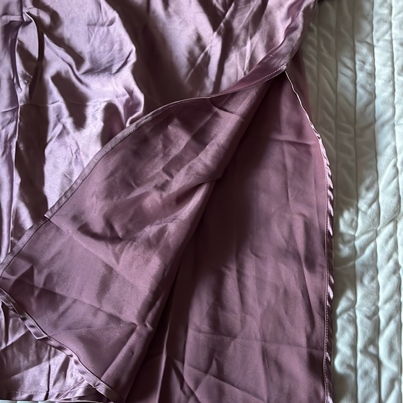 Mauve YaYa & Co ruched slip dress - Picture 3 of 6